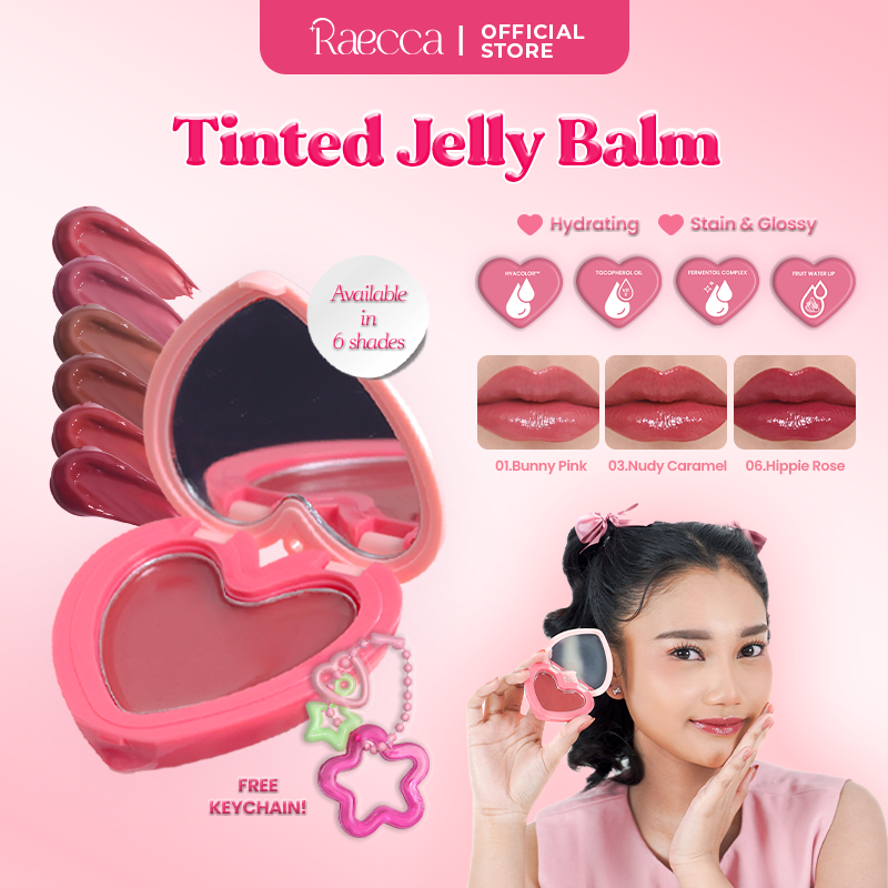 Raecca Tinted Jelly Balm - Lip Balm Brightens Dark Lips and Covers Two ...