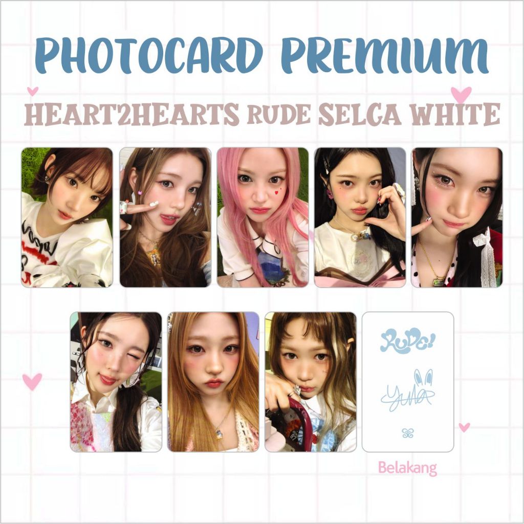 PHOTOCARD PC PREMIUM HEARTS2HEARTS H2H HATUHA THE CHASE STYLE RUDE