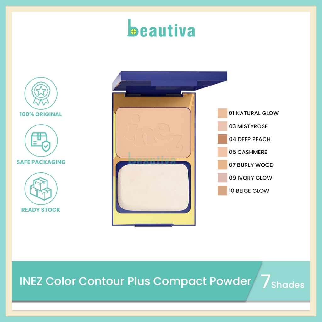 Inez Color Contour Plus Compact Powder | Shopee Malaysia