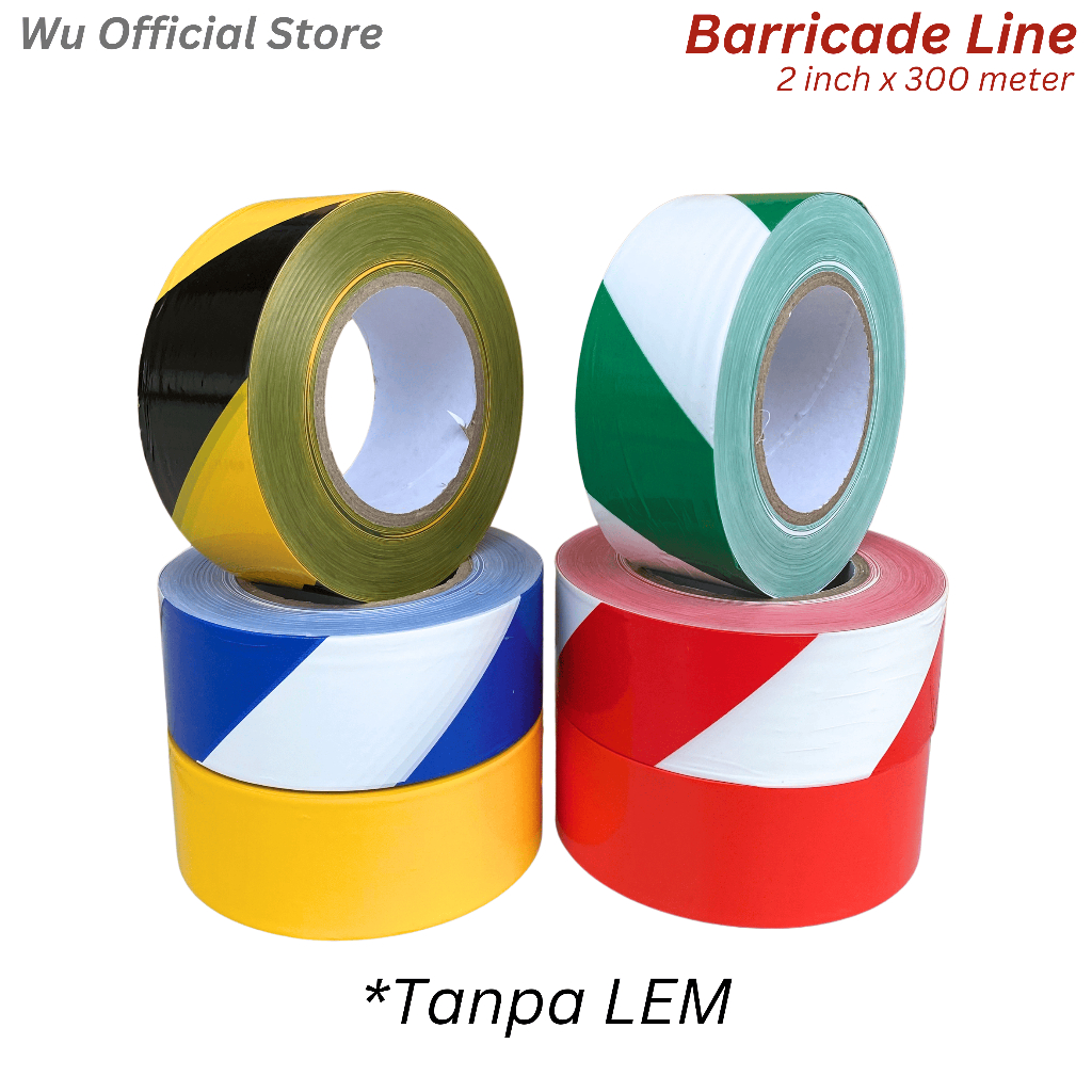 MERAH Police Line Police Line/ Safety Line/ Barricade Line 2 inch x 300 ...