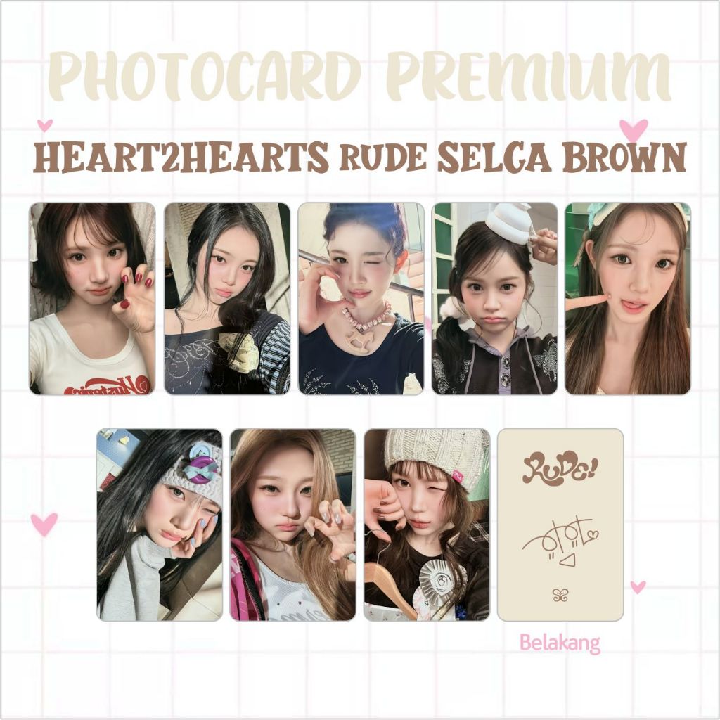 PHOTOCARD PC PREMIUM HEARTS2HEARTS H2H HATUHA THE CHASE STYLE RUDE