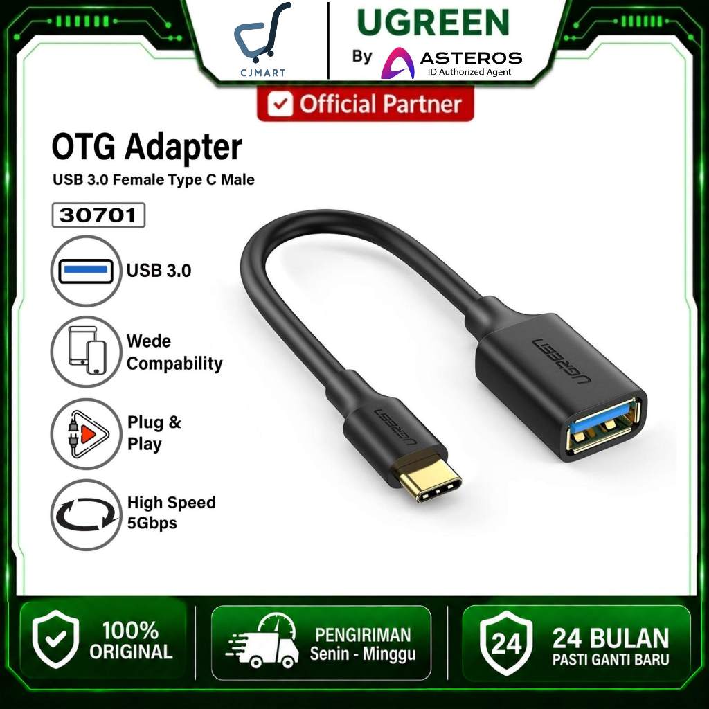 UGREEN OTG USB Type C To USB a 3.0 Adapter Converter 5Gbps 30701 ...