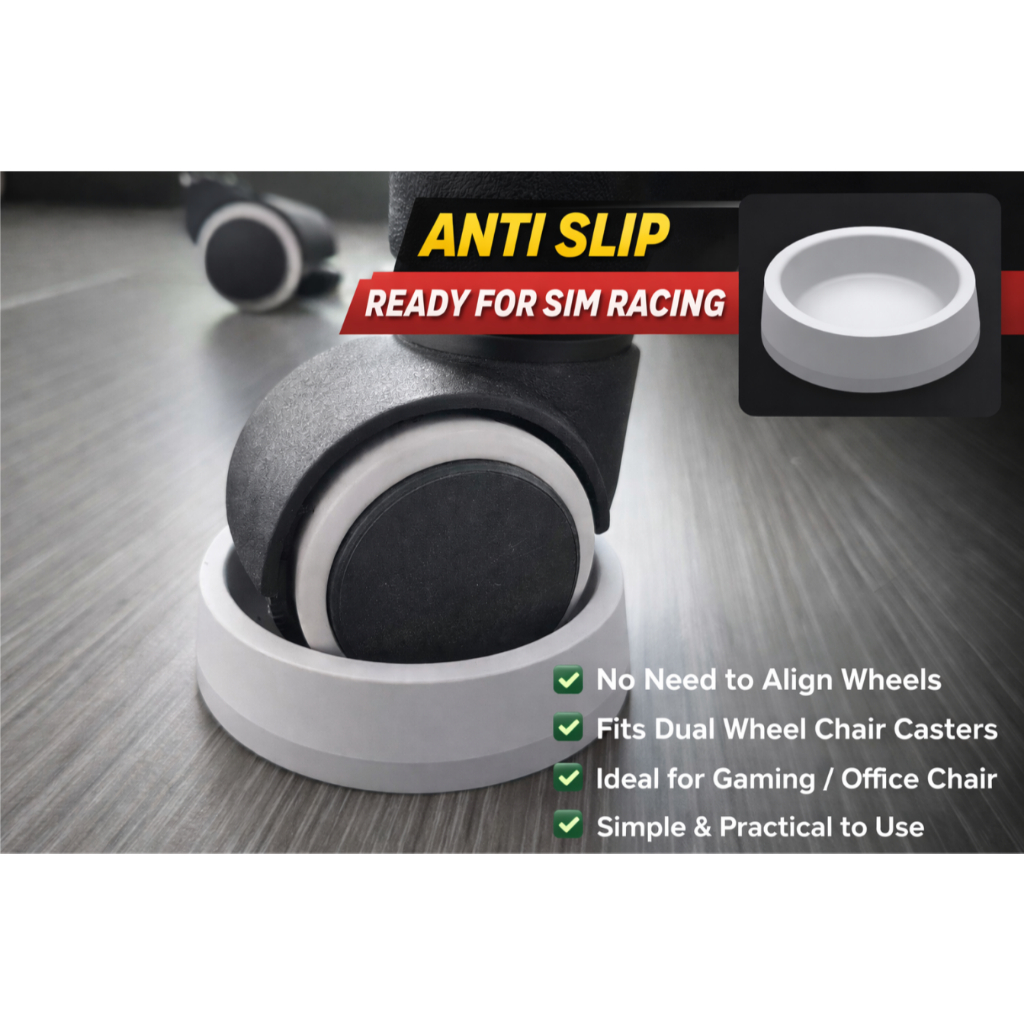 Anti-Slide Chair Wheel Stopper - Gaming Chair Lock Office/ for Racing ...