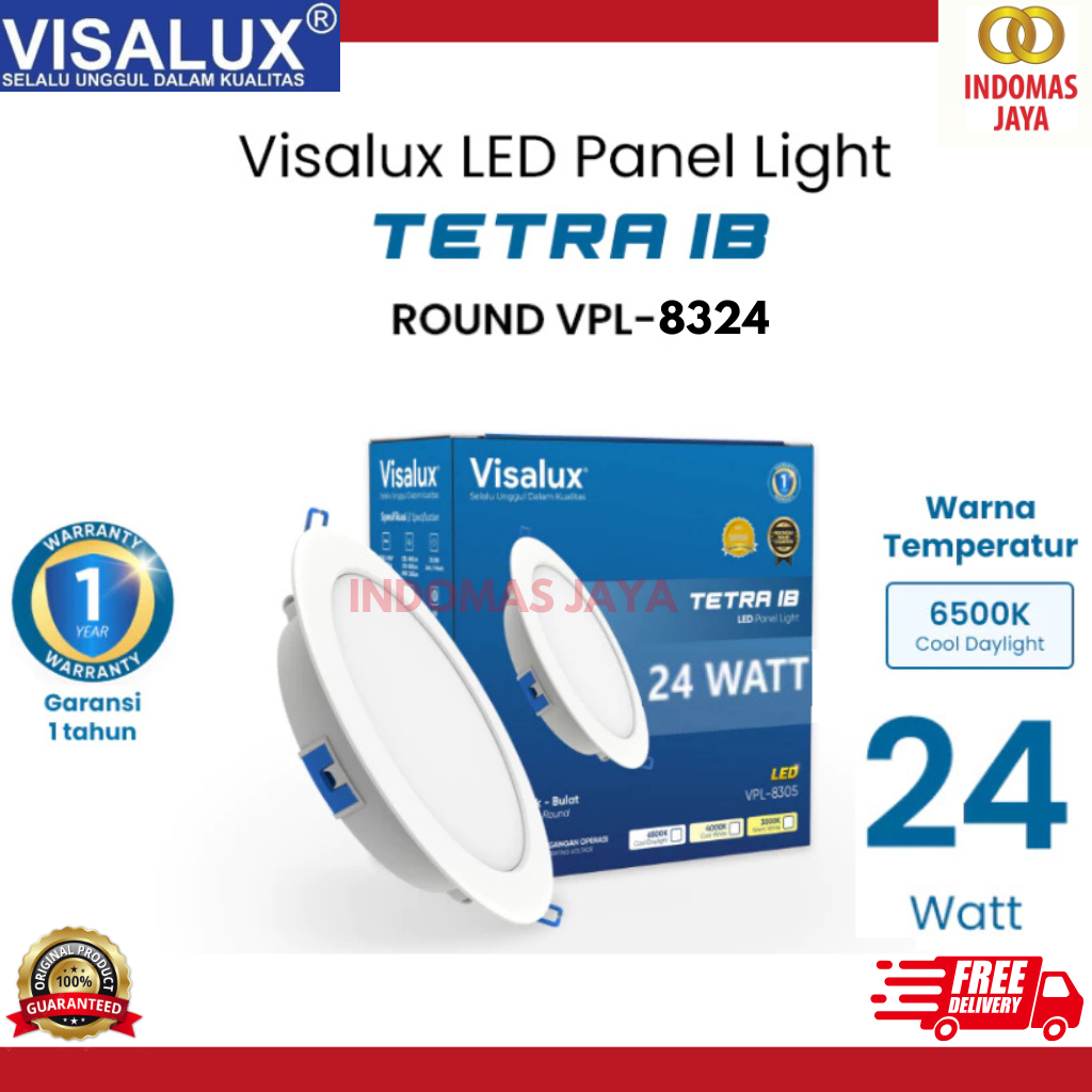 Visalux Tetra LED Panel Light Inbow Home Ceiling Lamp Downlight 24W 8 ...