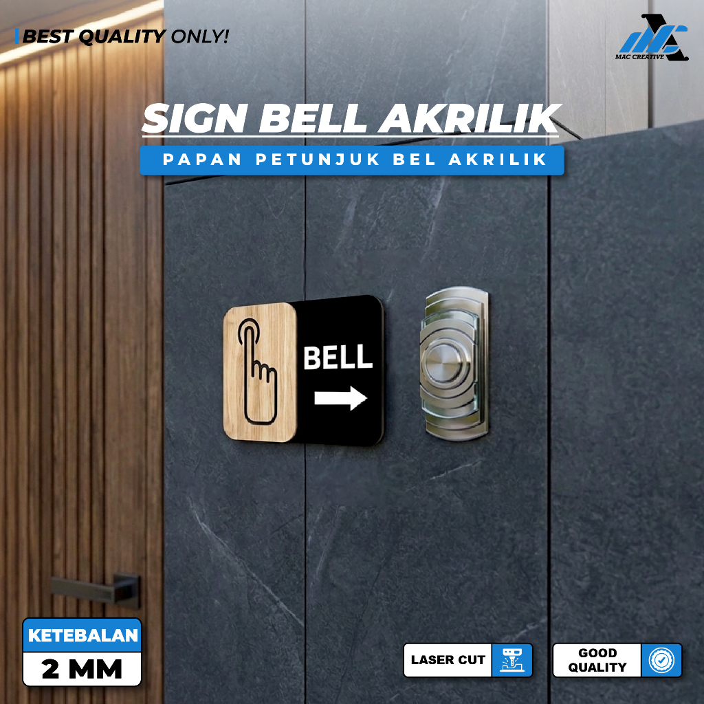 [ MAC ] ACRYLIC BELL BOARD ACRYLIC BELL SIGN BOARD/ ACRYLIC BELL GUIDE ...
