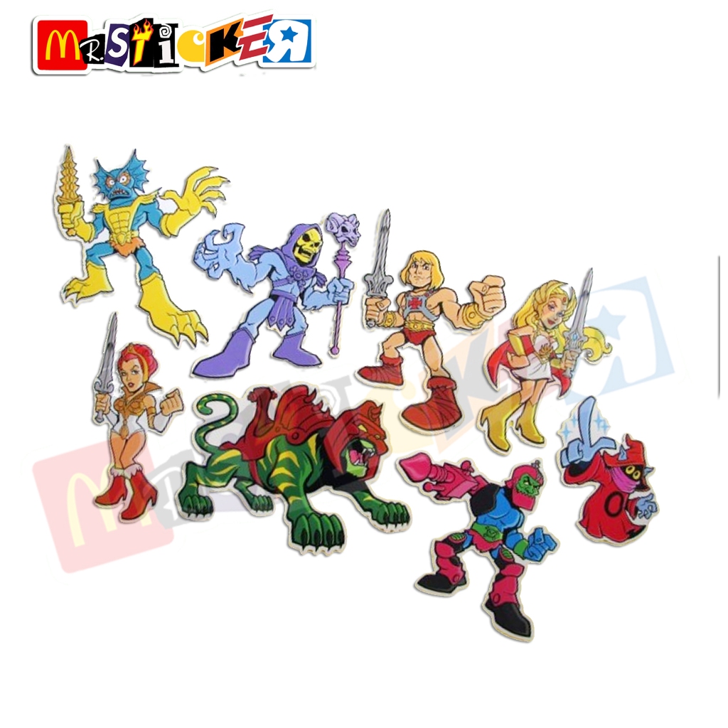 Sticker Masters of the Universe diecut Stickers He-Man Skeletor Battle ...