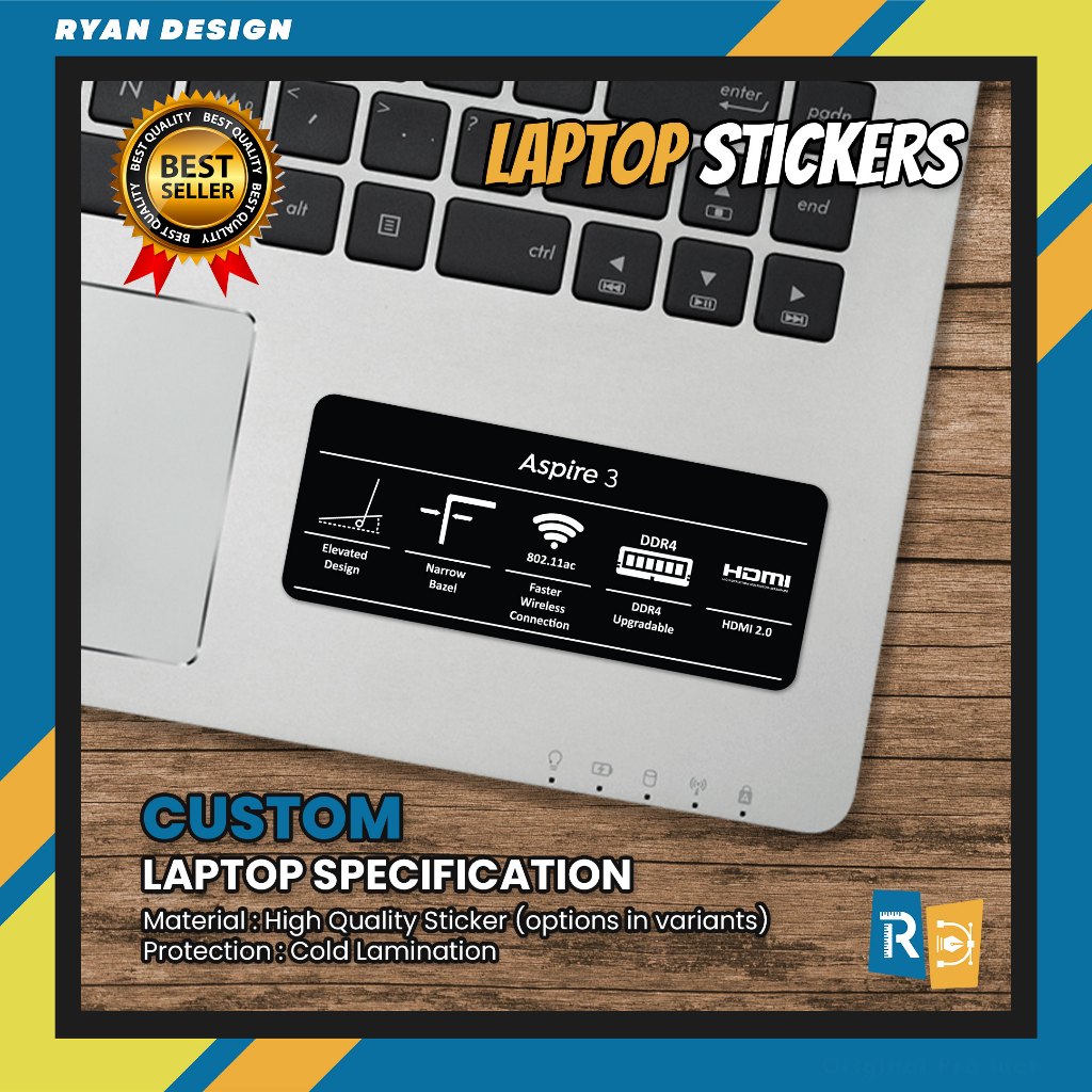 Acer Aspire 3 Type 3 Laptop Logo Sticker Laptop Features Specifications ...