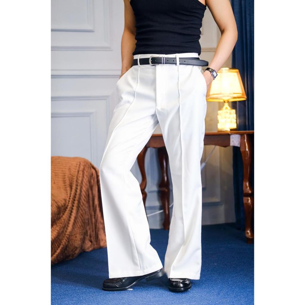 THOMAS Anti-Wrinkle Flare Trousers by MONEYFEST Seluar Slack Lelaki ...