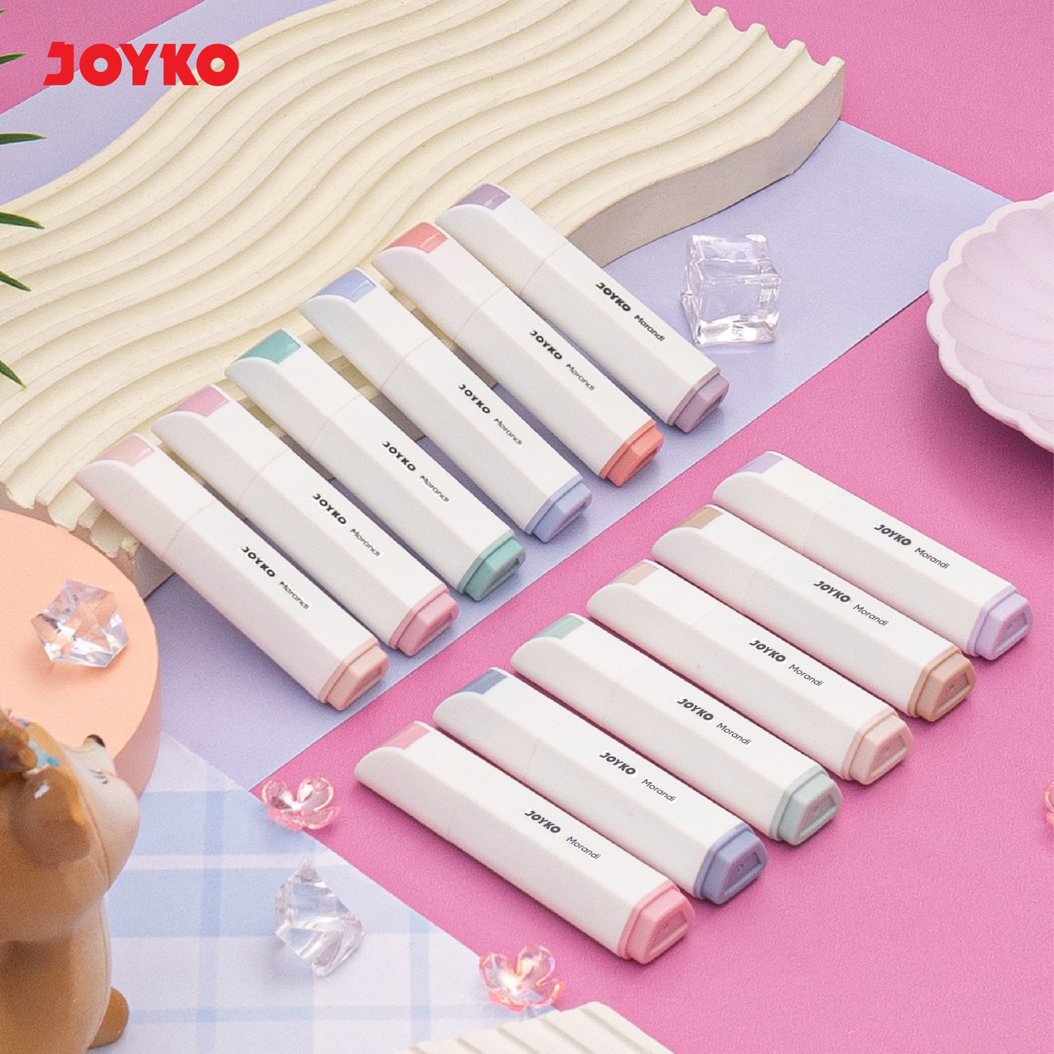 JOYKO Highlighter Colored Marker HL-87A & 87B 6 Morandi Colors | Shopee ...