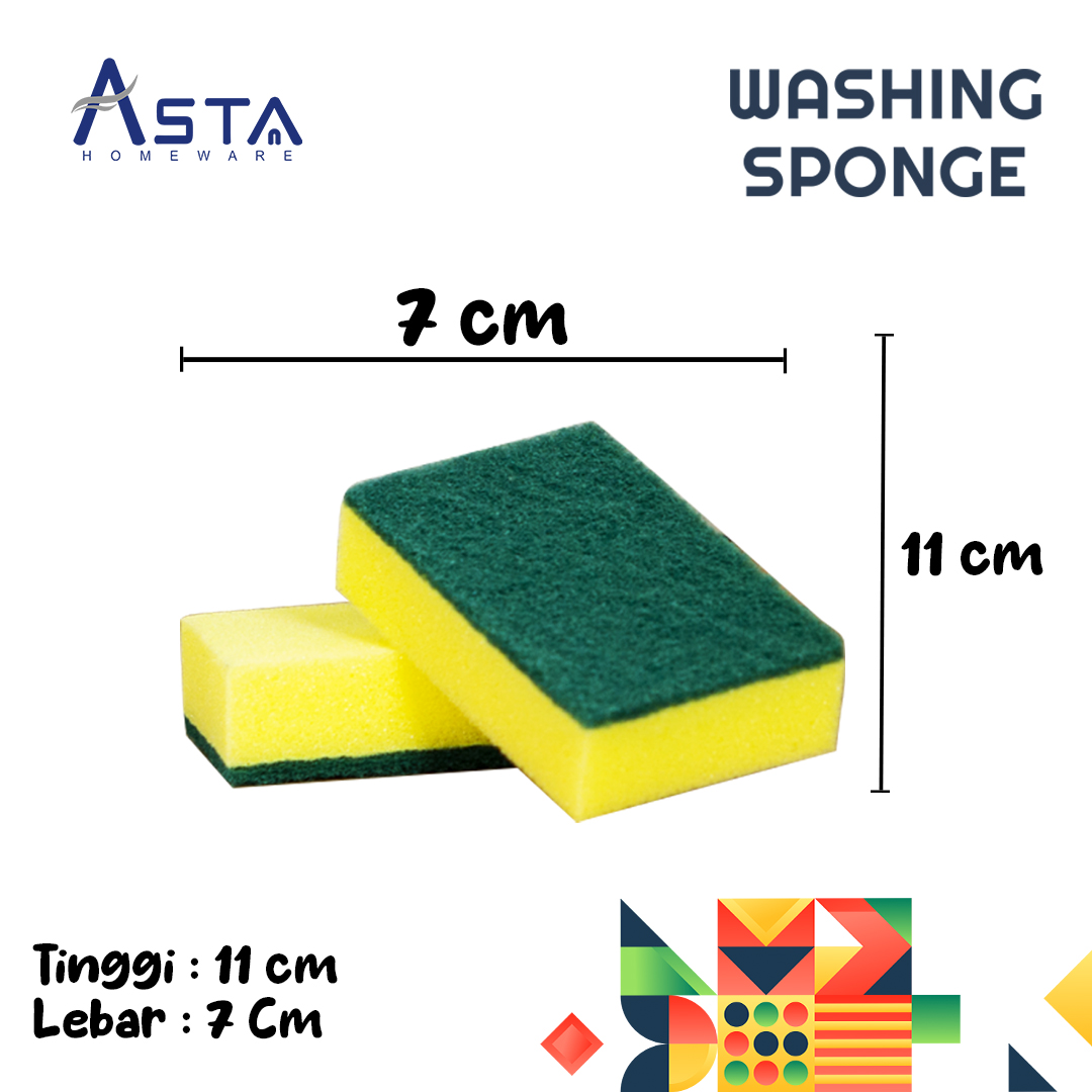 Asta Dishwashing Sponge Multipurpose Washing Sponge | Unit 1pcs ...