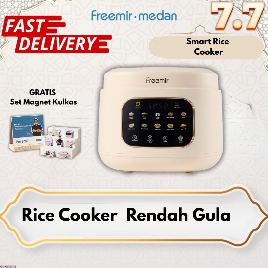 Freemir FREE Fridge Magnet Low Carbo Rice Cooker Low Sugar Smart Touch ...