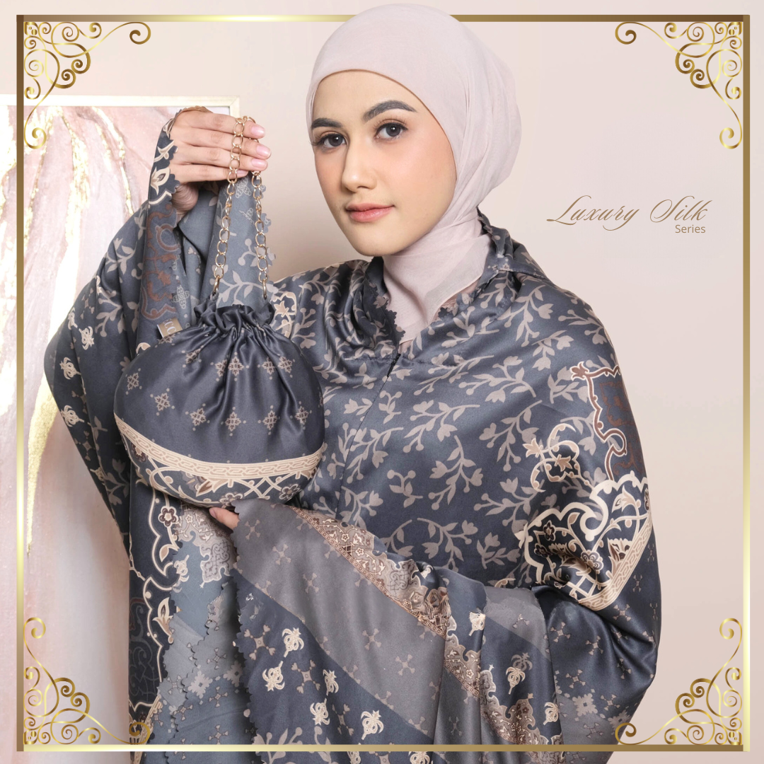 ALMECCA - 2-in-1 Silk Adult Prayer Robe with Luxurious Mini Travel ...