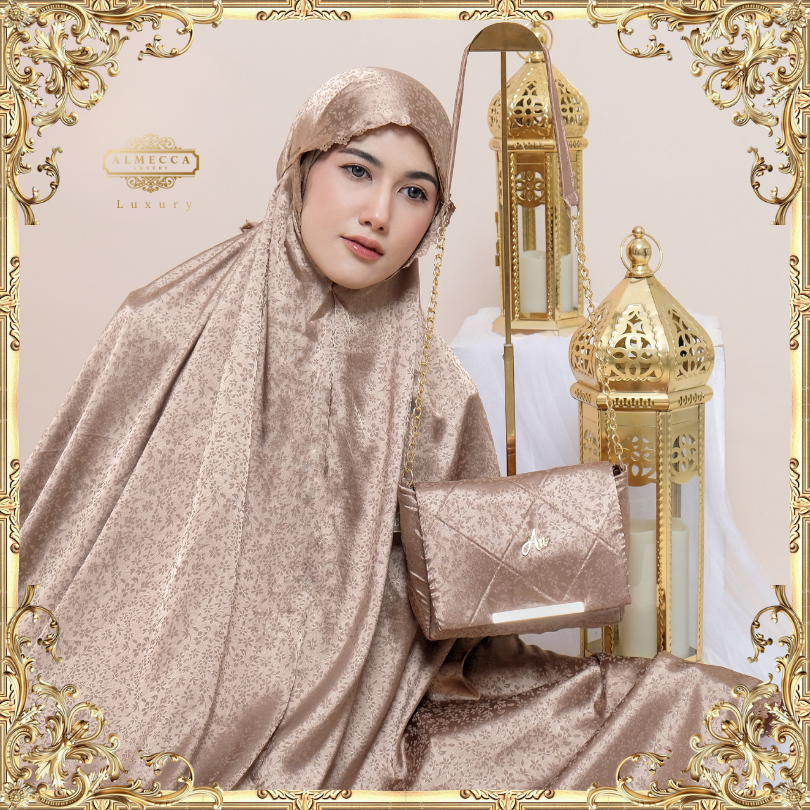 ALMECCA - 2-in-1 Silk Jacquard Premium Luxury Adult Prayer Robe Naomi ...