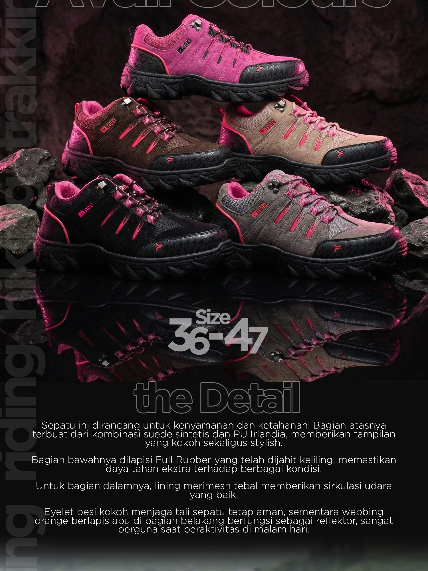 Lavio Fast Low Pink | Men's and Women's Mountain Boots, Original Hiking ...