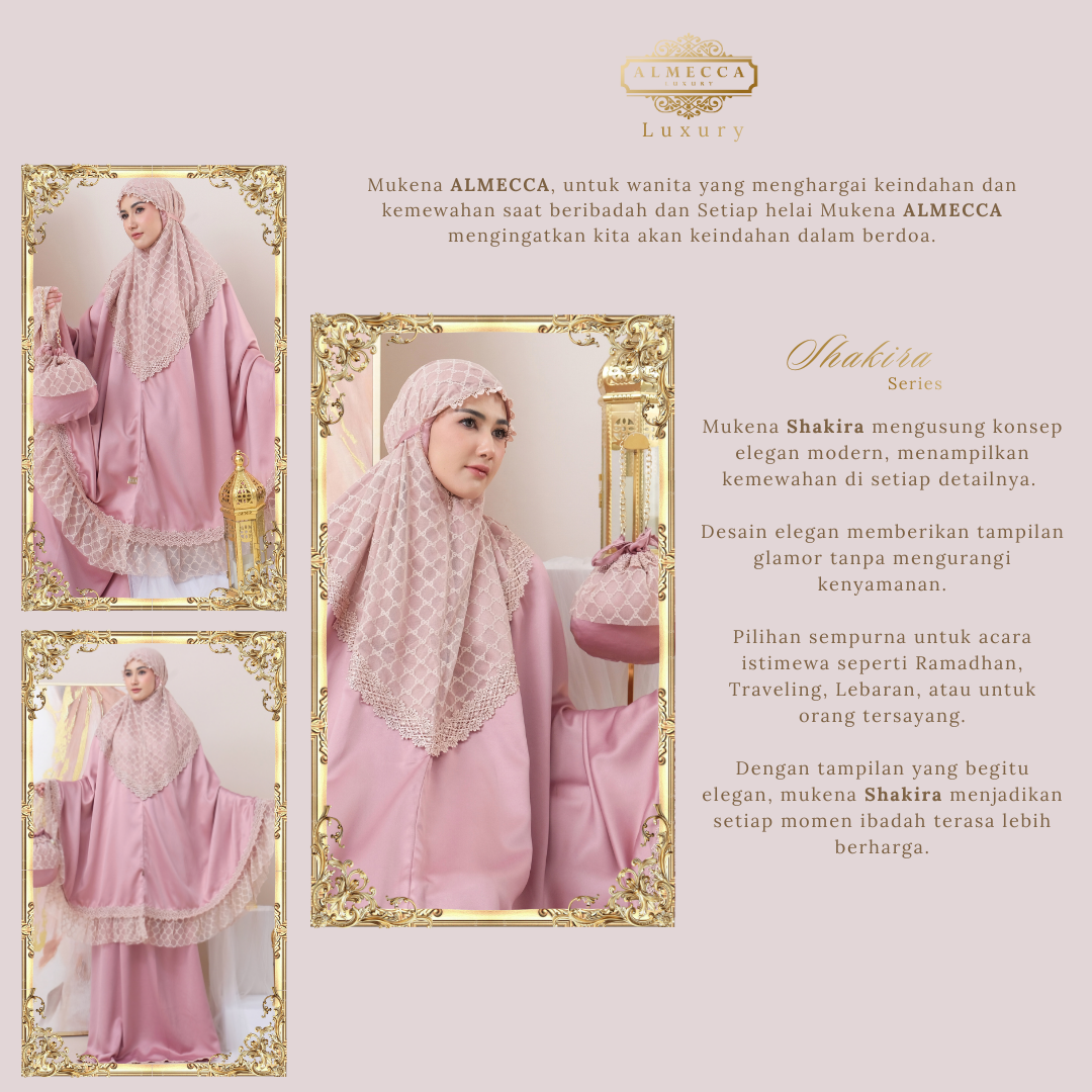 ALMECCA - Premium Adult Prayer Robe almecca Series Shakira Telekung ...