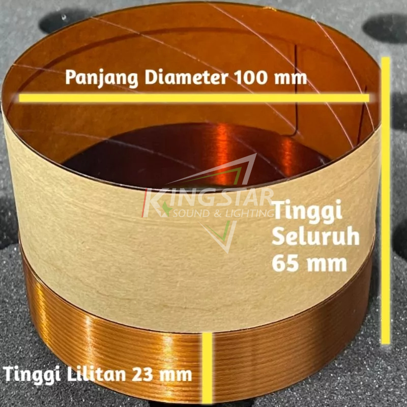 Capton Speaker Spool 18inch 100mm Speaker Spool Capton Sepul | Shopee ...
