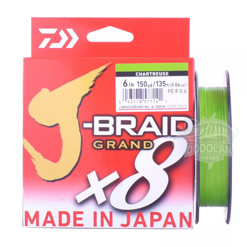 HIJAU STABILO Pe Strings daiwa J Braid Grand x8 135m Green Highlighter ...