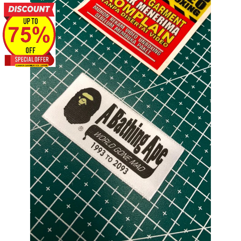 A BATHING BAPE WASH TAG SUPER PREMIUM CO 1X Sent 60PCS Shopee Malaysia