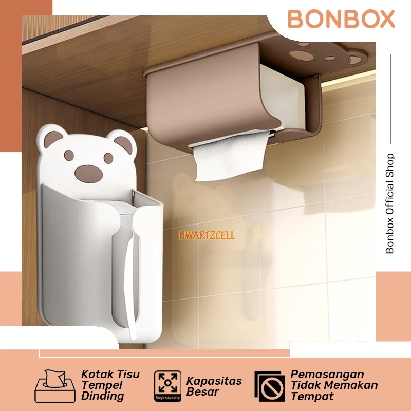 Bonbox Storage Box Wall Mounted Multi-Purpose Tissue Box Kitchen ...