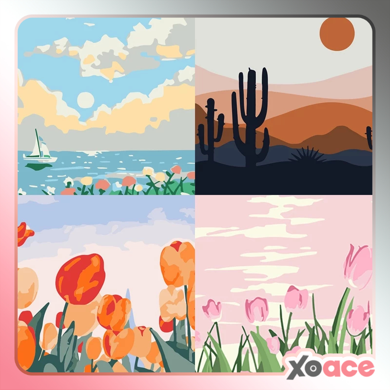 Canvas Paint By Number Kit Digital Oil Painting DIY Painting 20 x 20 M ...