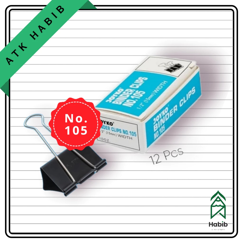 Binder Clips Joyko No. 105 (15 mm) | Shopee Malaysia