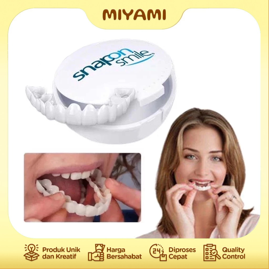 Snap ON SMILE Veeners Silicone Dentures 1 Pair - MI | Shopee Malaysia