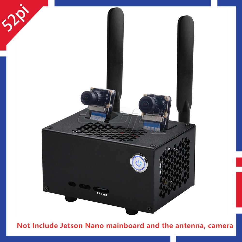 NEW 52Pi NVIDIA Jetson Nano Metal Case Enclosure with Provide Switch ...