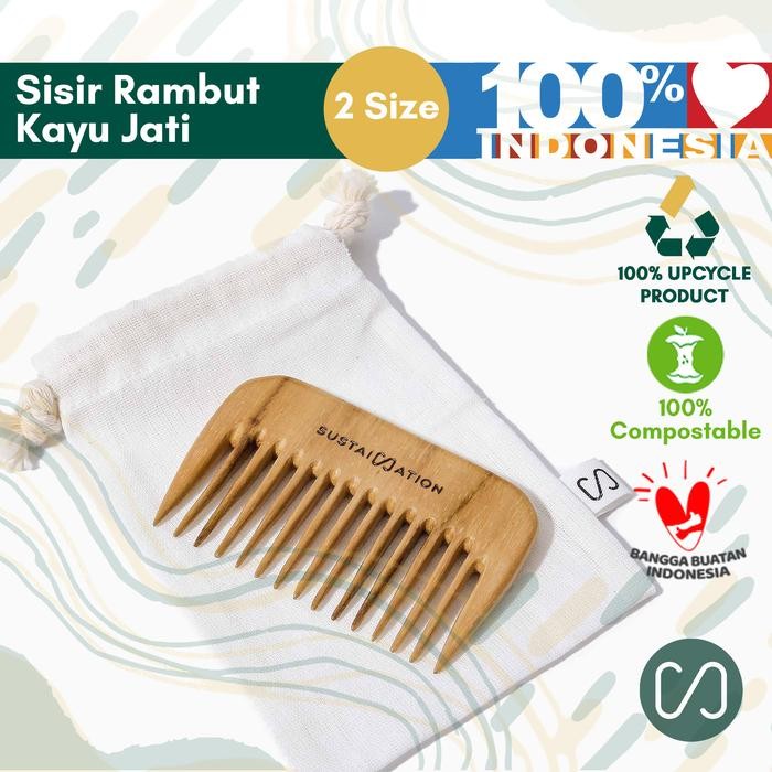 LOKAL Sustaination Teak Wood Comb - 100% Local (8 & 12 cm) | Shopee ...