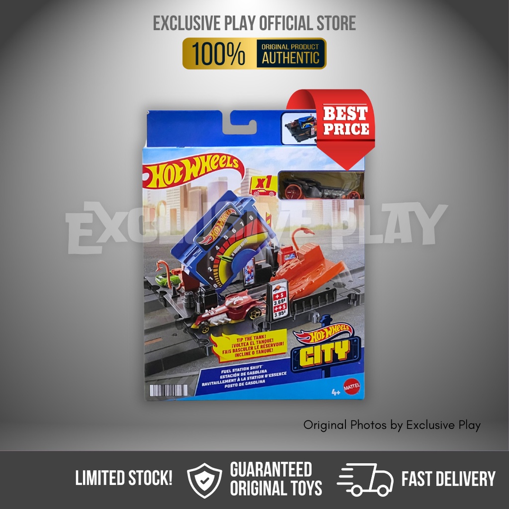 Hot Wheels - City Fuel Station Shift HMD53 - Racing Car Toy | Shopee ...