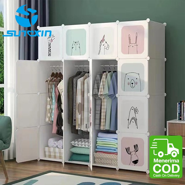New Sunxin - Diy Plastic Wardrobe / Wardrobe / Animal Character Clothes ...
