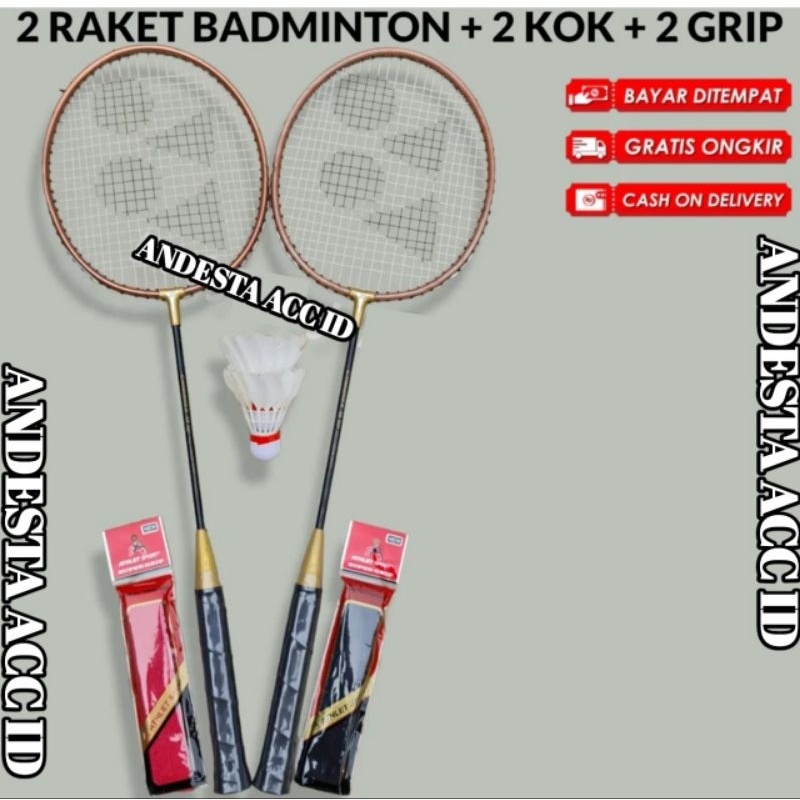FREE SHIPPING CARBONEX BADMINTON RACKET 2 RACKETS BONUS BAG | Shopee ...