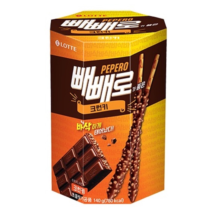 Lotte Pepero Korean Pocky Chocolate Stick Snack Original, Almond ...