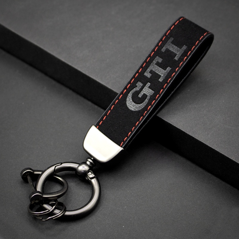 1pcs Suede Car Keychain Car Logo Key Rings Business Styling Key Pendant ...