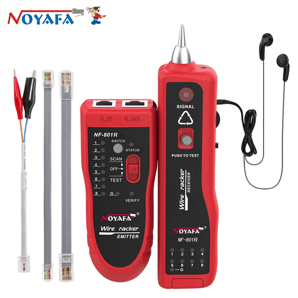 NOYAFA NF-801R Network Cable Tester Ethernet LAN Telephone Wire Tracer ...