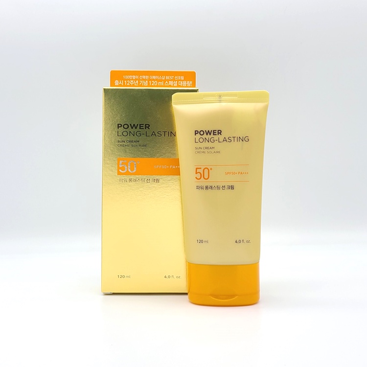 [THE FACE SHOP] Power Long Lasting Sun Cream SPF50+ PA+++ 50ml/ 120ml ...
