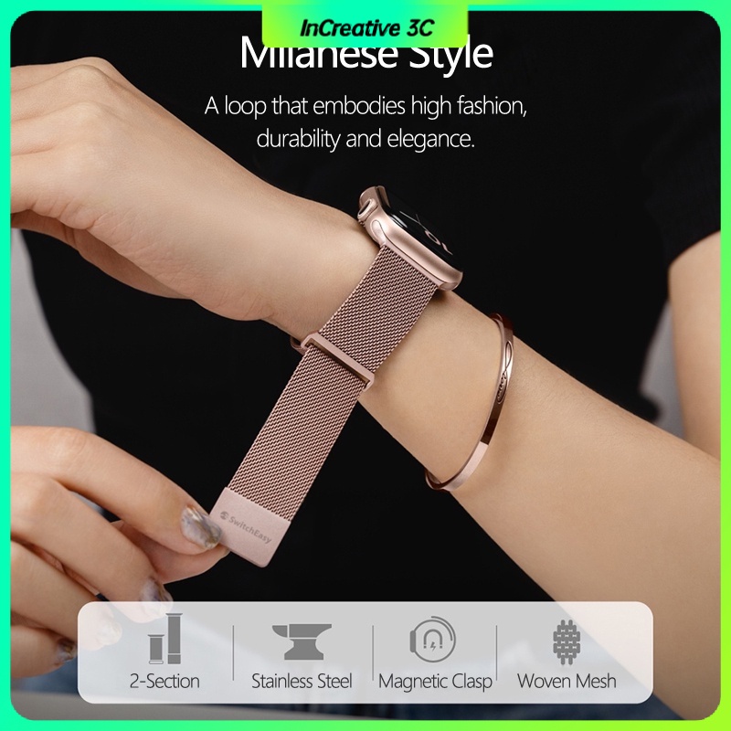 Switcheasy Watch Loop Watch Strap for Apple Watch Series 7 / 8 / 9 / 10 ...