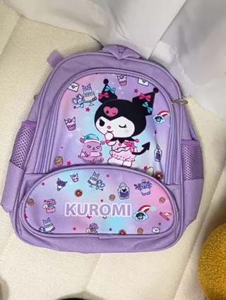 Beg Sekolah Kuromi Kids Backpack Cute Sanrio Series Cinnamoroll Kuromi ...