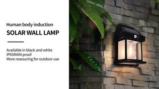 Dingdian LED Tungsten Wall Light Motion Sensor Solar Waterproof Wall ...