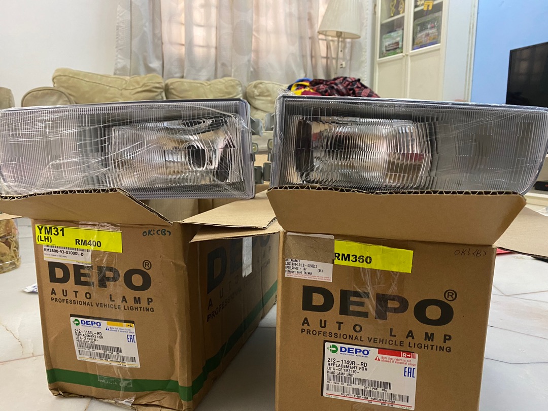 TOYOTA LITEACE VAN YM31 KM36 1990 - 1995 HEAD LAMP (DEPO) (NEW