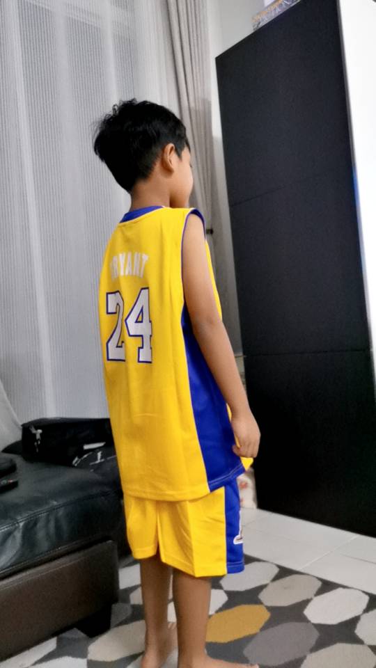 ❄ NBA Lakers Jersey 24 Kobe Bryant Jersey Kids Tops Shorts Jersey Set  Children Basketball Uniform Jersi