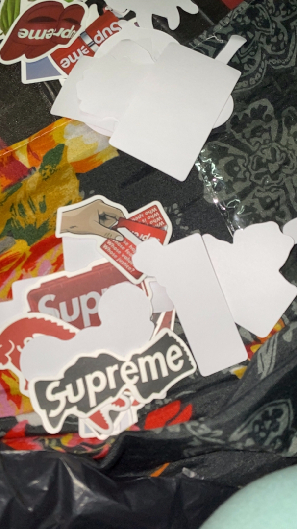 50pcs Supreme Logo Waterproof Skateboard Laptop Luggage Car Graffiti Sticker  Street Fashion Travel, Hobbies & Toys, Stationery & Craft, Art & Prints on  Carousell