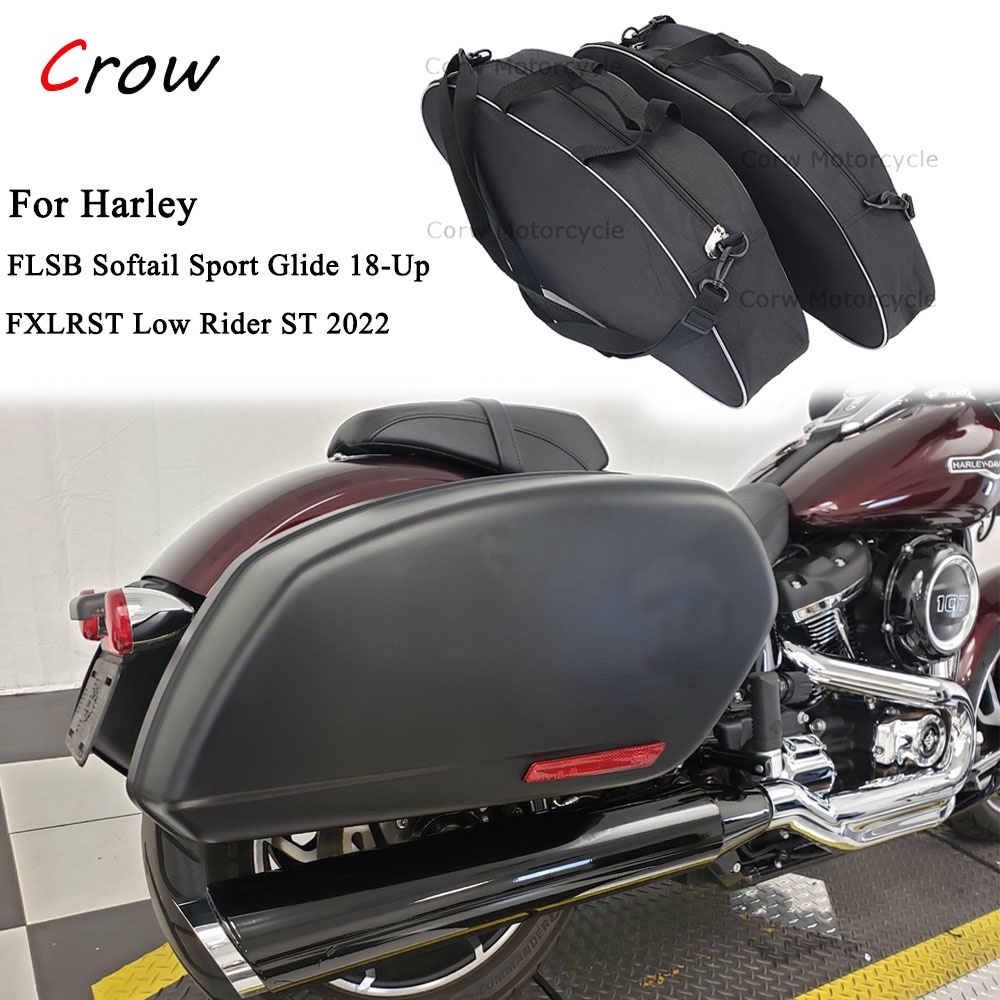 For Harley FLSB Softail Sport Glide 18-Up FXLRST Low Rider ST 2022 Hard ...