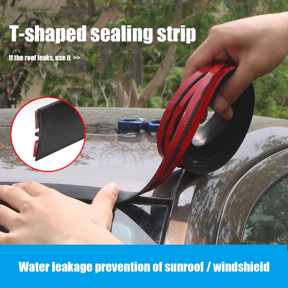 2m Car seal T Type Automotive Door weatherstripping Door Rubber Seal Strip Car Sound Insulation