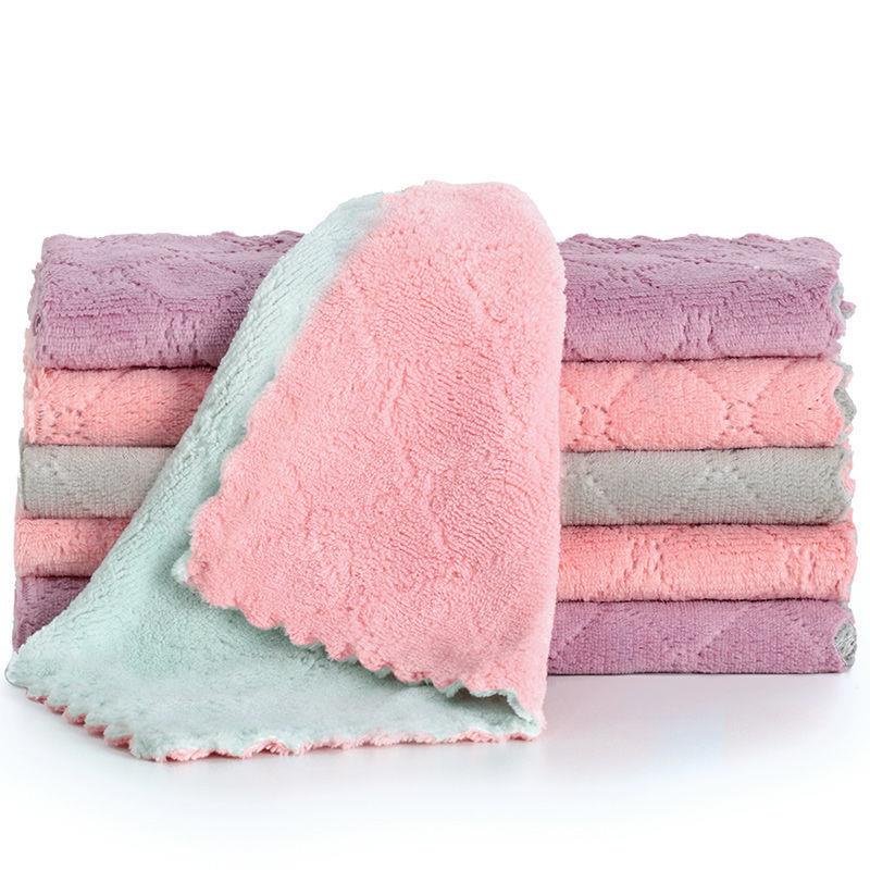 Dishwashing cloth absorbs water and does not stick to oil dishcloth ...