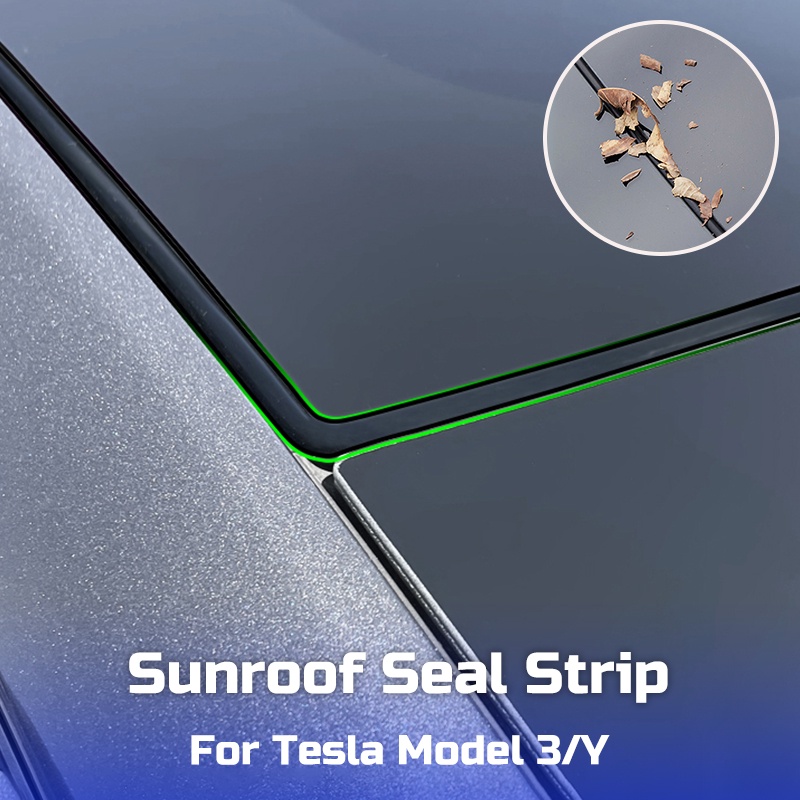 Sunroof Glass Seal Strip for Tesla Model 3 Y Dustproof Waterproof