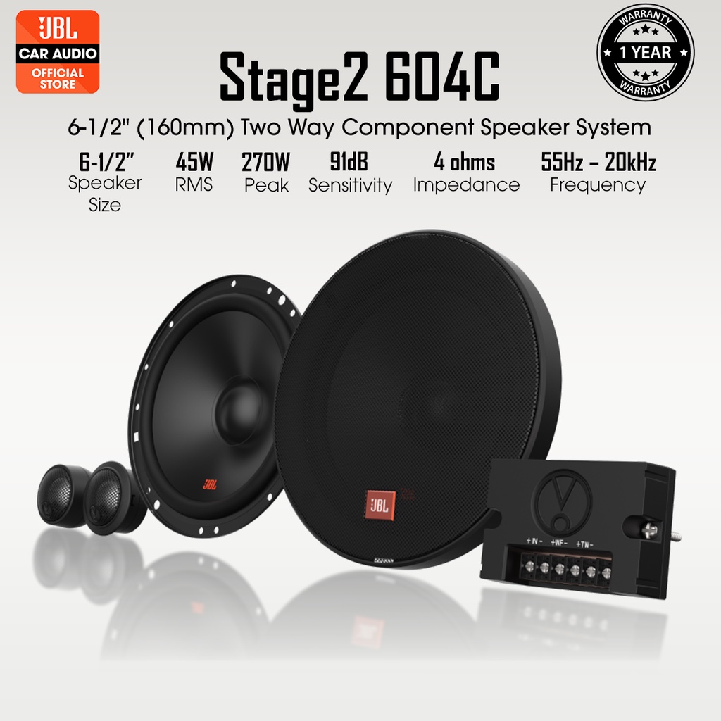 JBL Stage 2 604C 2-Way Component Speaker (6.5") | Shopee Malaysia