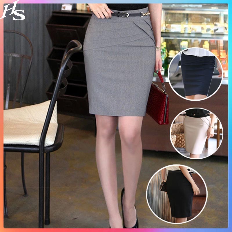 Women's Elegant Short Suit Skirts Office Work Formal Ladies Clothing ...