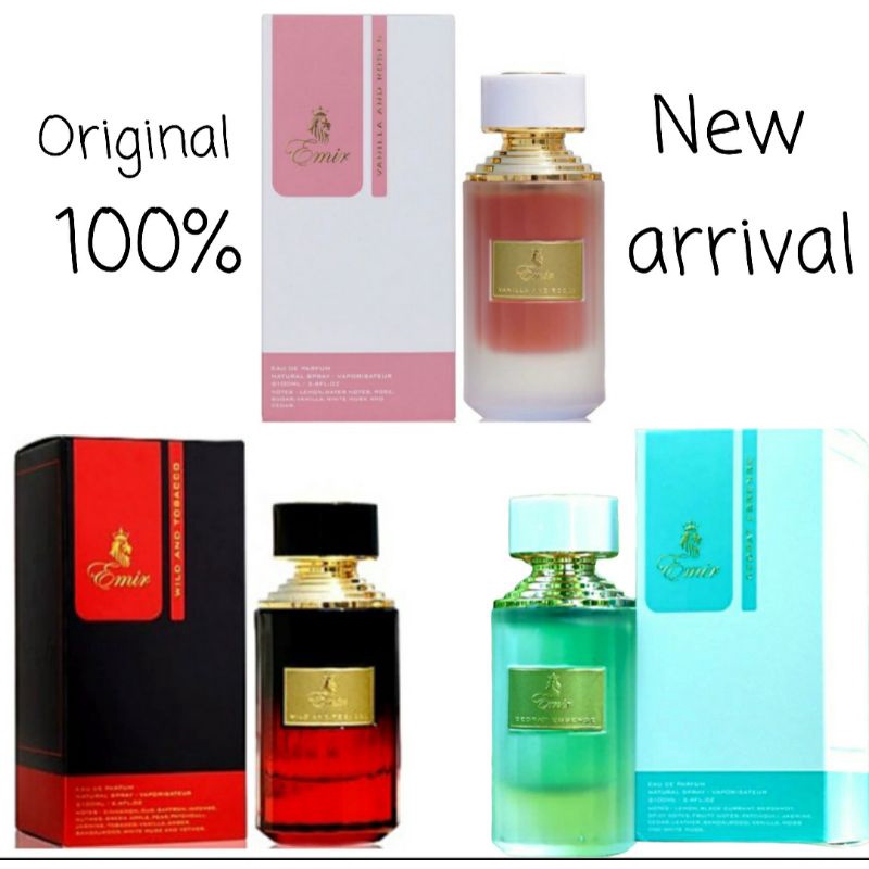 Emir Vanilla & Roses &Cedrat Essence & Wild and Tobacco For Men & Women ...