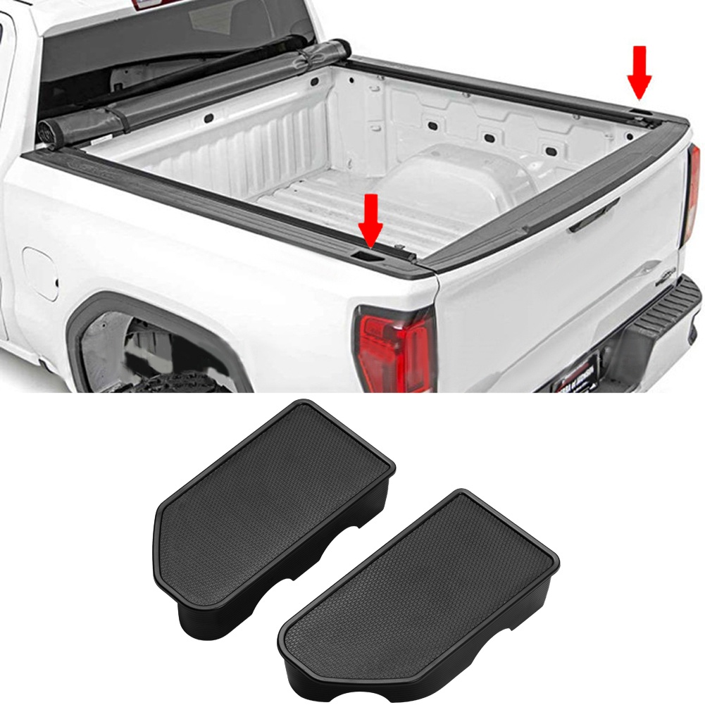 TOPINSTALL 2025 Stylish Bed Rail Stake Pocket Covers Compatible With 2019-2025 Silverado/Sierra 1500 And 2020-2024 2025 Chevy Silverado/GMC Sierra 2500HD 3500HD, Upgraded Truck Hole Caps Plugs-2PCS