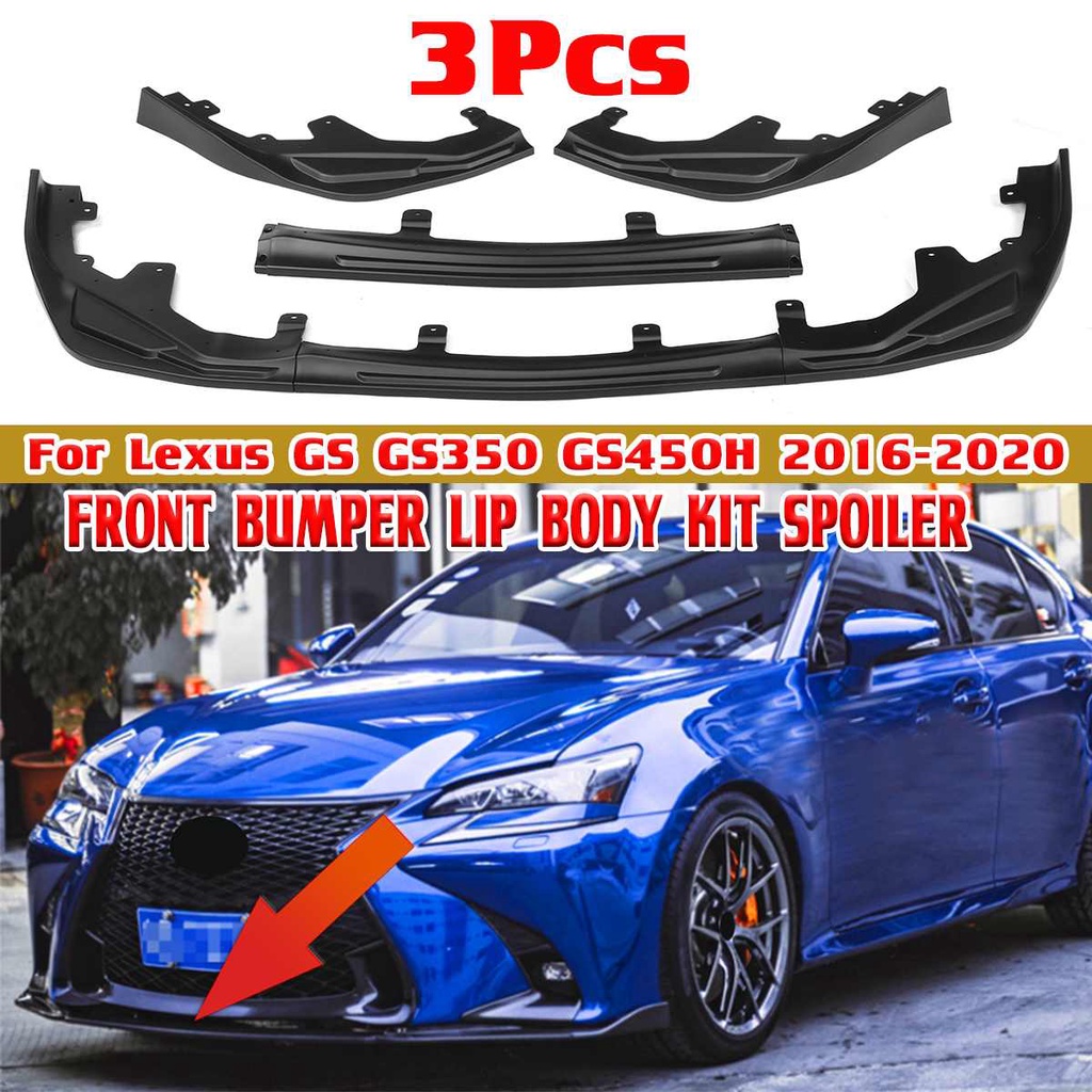 3x Car Front Bumper Spoiler Lip Splitter Diffuser Guard For Lexus GS